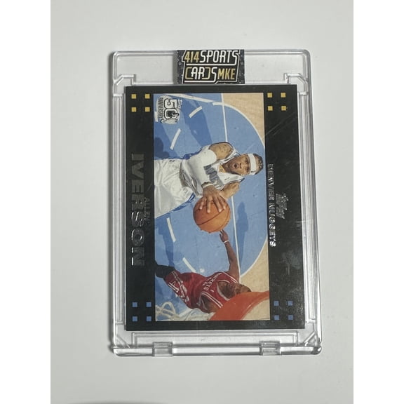 2007 Topps Allen Iverson #33 50th Anniversary Short Print HOF Insert Trading Card Denver Nuggets NBA
