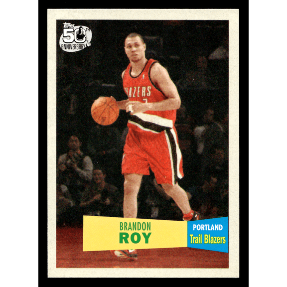 2007 Topps Brandon Roy #107 NBA Trading Card Short Print HOF Parallel Trail Blazers