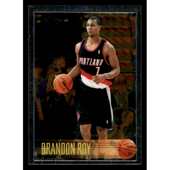 2007 Topps Chrome Brandon Roy #190 Throwback Rookie Trading Card Short Print Portland Trail Blazers