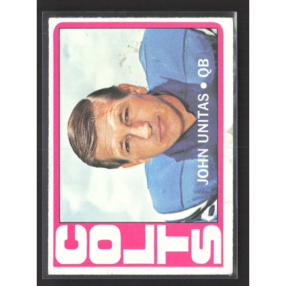 2007 Topps Johnny Unitas Baltimore Colts #165 Football Card