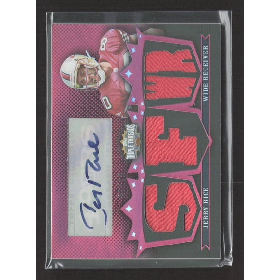 2007 Topps Triple Threads Jerry Rice #TTRA-94 Triple Relic Jersey Relic