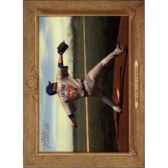2007 Topps Turkey Red #8 Servin Up Strikes Johan Santana CL MLB Baseball Trading Card