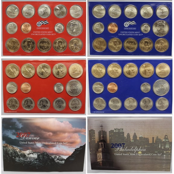 2007 U.S. Mint Set - 28 Coins - Collectible OGP Set (Includes Statehood Quarters)