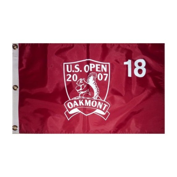 2007 U.S. Open (Oakmont Yellow) Golf Pin Flag - Angel Cabrera Champion