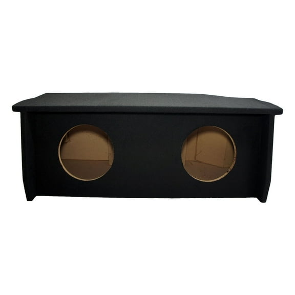 2007-2018 Jeep Wrangler 2 Door Dual 10" Sub Box Subwoofer Enclosure with Amp Rack