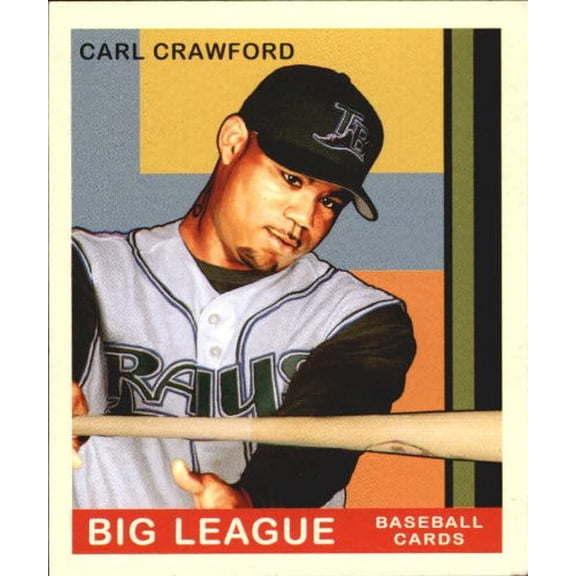 2007 Upper Deck Goudey Red Backs #165 Carl Crawford MLB Baseball Trading Card