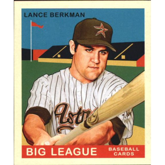 2007 Upper Deck Goudey Red Backs #72 Lance Berkman MLB Baseball Trading Card