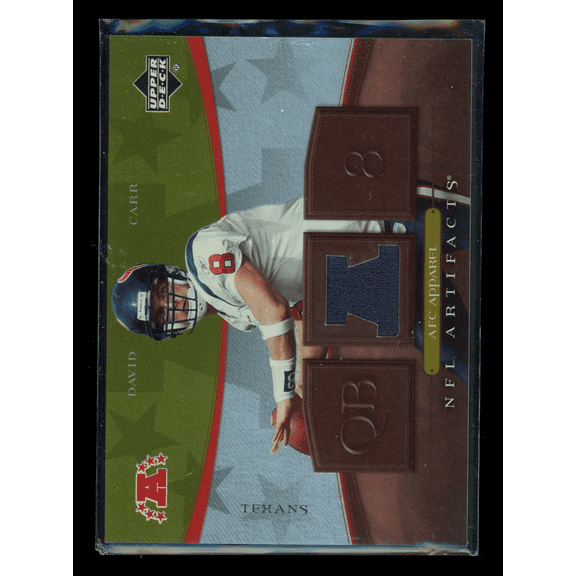 2007 Upper Deck NFL Artifacts David Carr #AFC-DC Jersey Patch