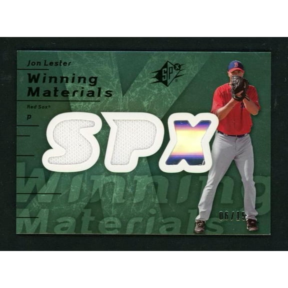 2007 Upper Deck SPx Winning Materials Jon Lester #WM-LE /15