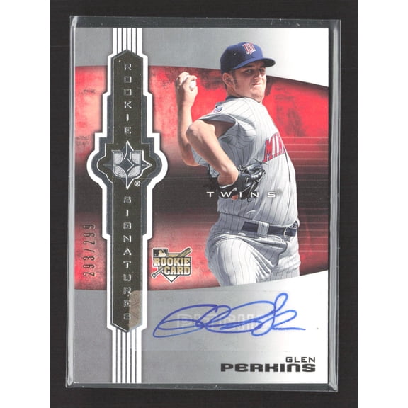 2007 Upper Deck Ultimate Collection #119 293/299 Glen Perkins Auto Baseball Card