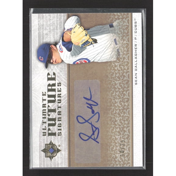 2007 Upper Deck Ultimate Collection Ultimate Future Signatures Sean Gallagher Auto #FS-SG 10/25 Baseball Card