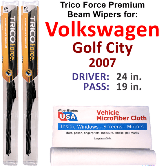 2007 Volkswagen Golf City Performance Beam Wipers (Set of 2)