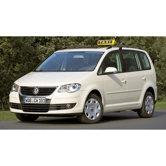 2007 Volkswagen Touran Taxi Car - 12x18 Inch Laminated Poster - Stunning Detail and Bold Colors
