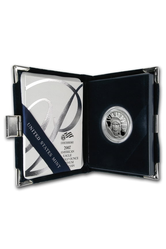 2007-W 1/2 oz Proof American Platinum Eagle (w/Box & COA)