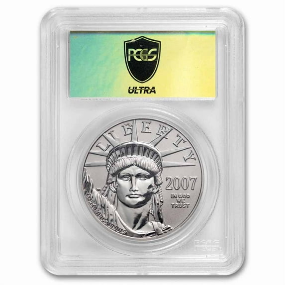 2007-W 1/2 oz Reverse Proof Platinum Eagle PR-70 PCGS