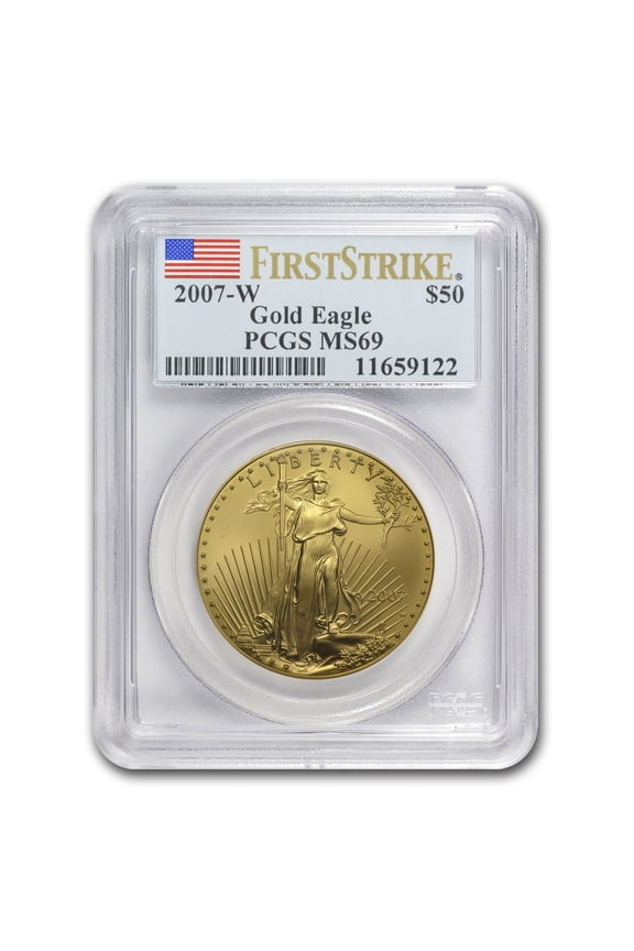 2007-W 1 oz Burnished Gold Eagle MS-69 PCGS (FS)