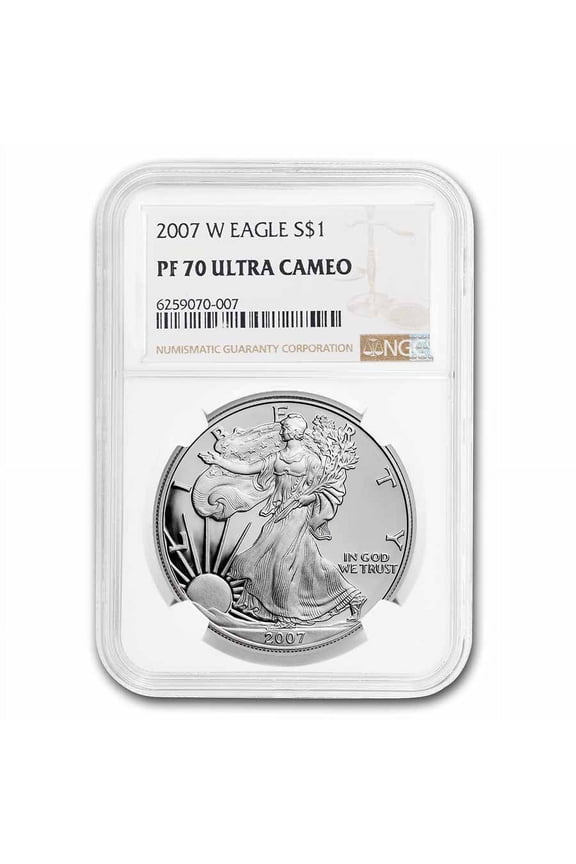 2007-W Proof American Silver Eagle PF-70 NGC