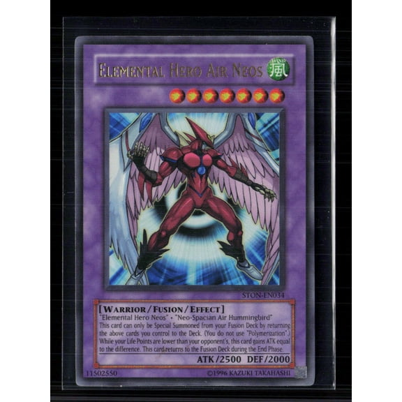 2007 Yu-Gi-Oh! Strike of Neos Elemental HERO Air Neos Ultra Rare Fusion Effect 1st Edition
