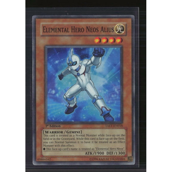 2007 Yu-Gi-Oh! Tactical Evolution Elemental HERO Neos Alius 1st Edition