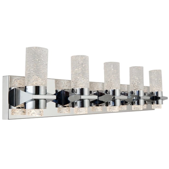 20075WV-CH-Krypton-Abra Lighting-Krypton - 33 Inch 35W 10 LED Bath Vanity