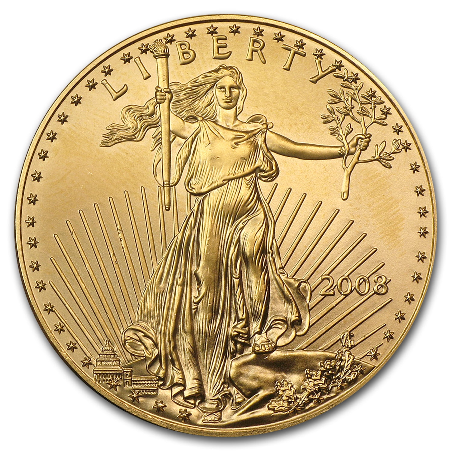 U.S. MINT 2008 1 oz American Gold Eagle BU
