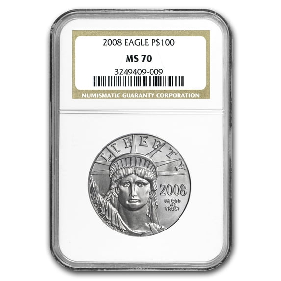 2008 1 oz American Platinum Eagle MS-70 NGC