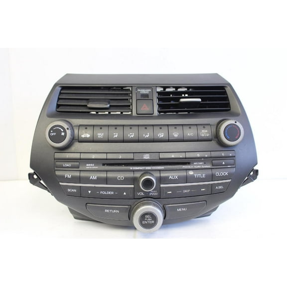 2008-2010 HONDA ACCORD RADIO 6 DISC DISC CHANGER MP3 CD PALYER