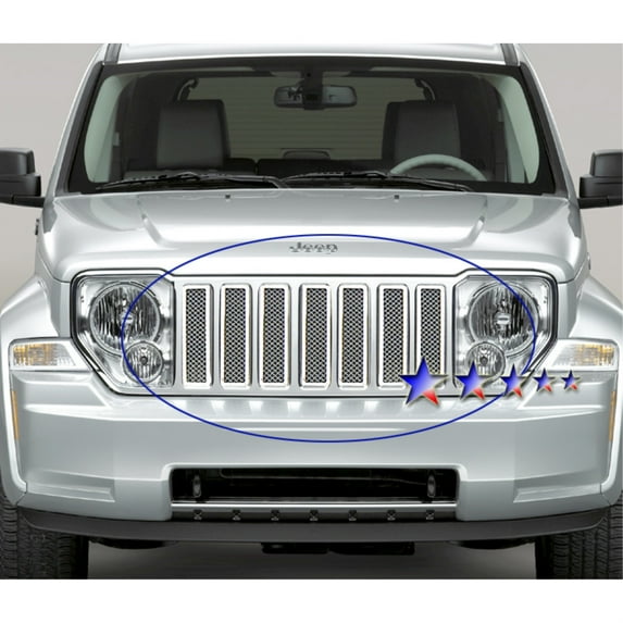 2008-2012 Jeep Liberty Stainless Steel Polished Finish 1.8 Mm Wire Mesh Mesh Grille