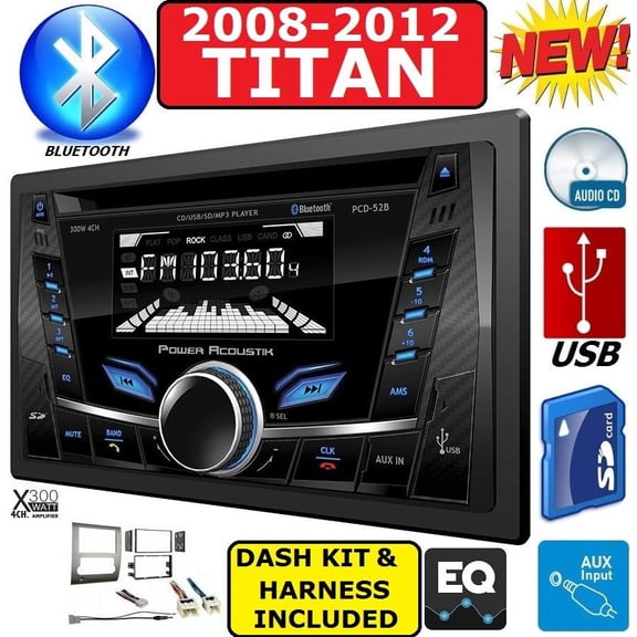 2008-2012 TITAN CD CD BLUETOOTH USB MP3 WMA SD CAR RADIO STEREO PKG