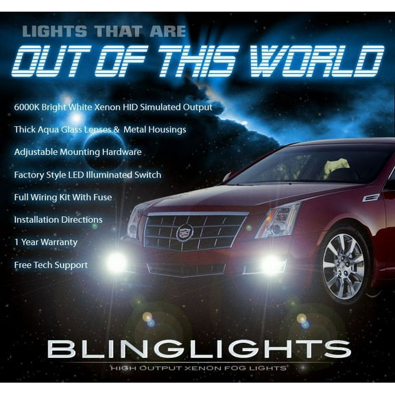 2008-2013 Cadillac CTS Aftermarket LED Fog Lamps Driving Lights