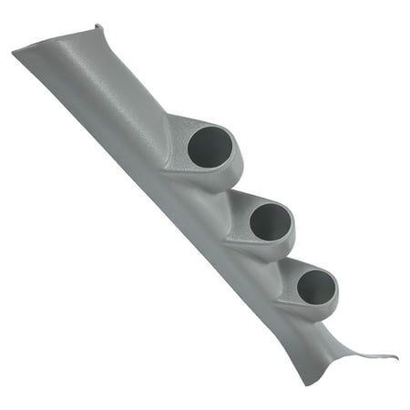 GlowShift | Gray Triple Gauge Pillar Pod for 2008-2015 Mitsubishi Lancer Evo X