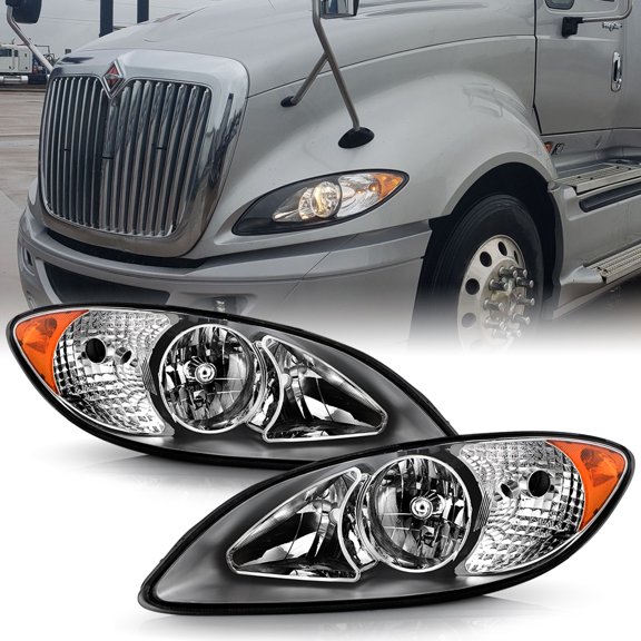 2008-2016 International ProStar Factory Style Headlights Headlamps Left+Right