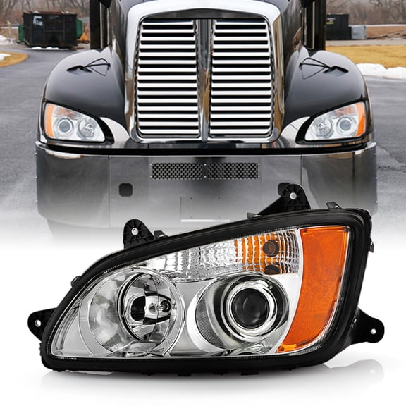 2008-2017 Kenworth T660 Chrome Projector Headlight Headlamps Left Driver Side