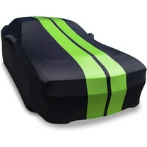 2008-2022 Dodge Challenger Ultraguard Stretch Satin Indoor Car Cover : Sport Series Black/Green
