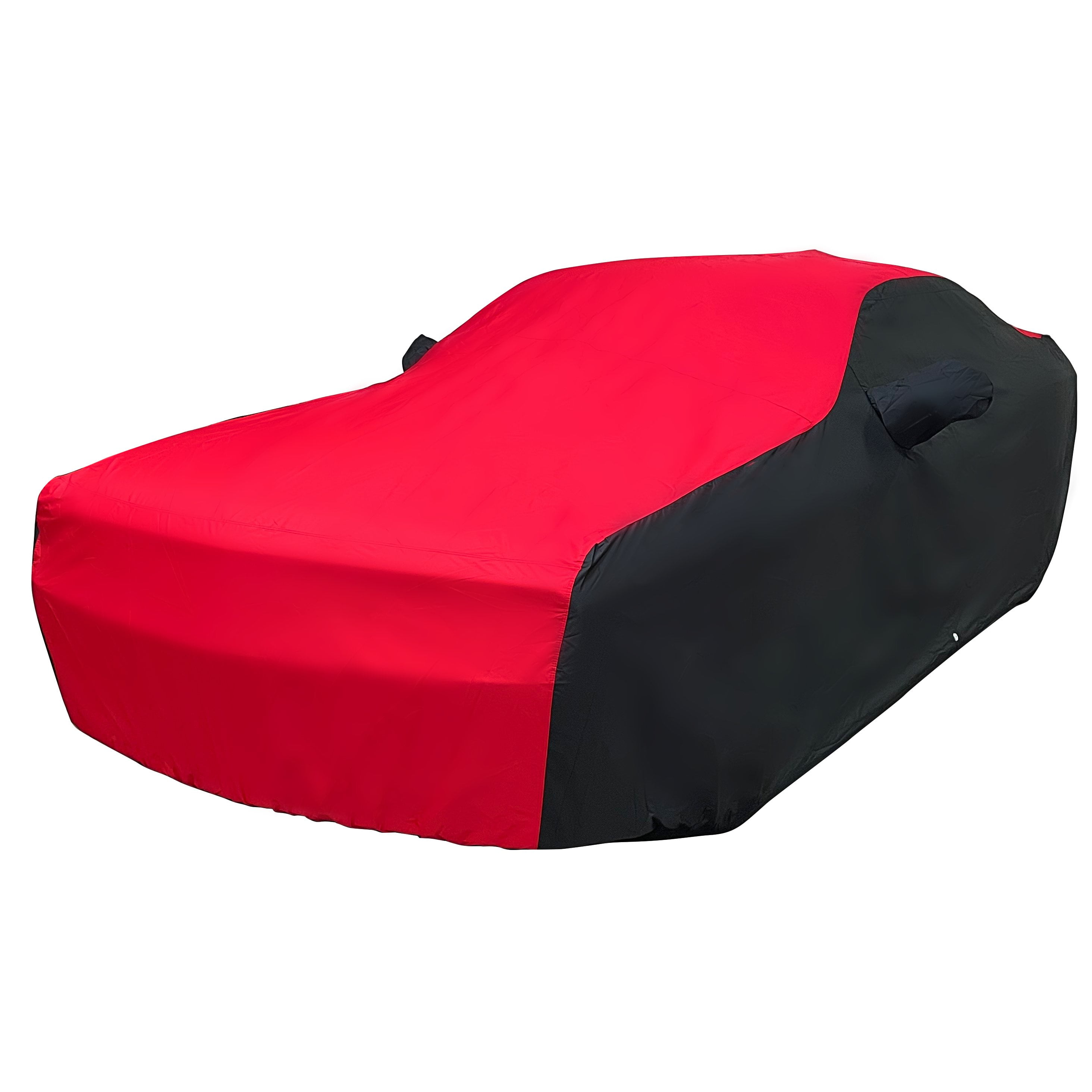 Red and Black Water Resistant Polyester Outdoor Car Cover