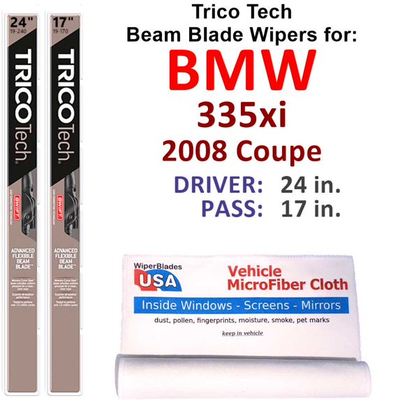 2008 BMW 335xi Beam Blade Wipers (Set of 2)