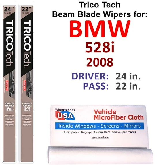2008 BMW 528i Beam Blade Wipers (Set of 2)