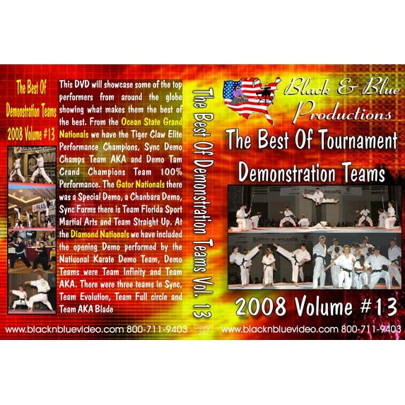 2008 Best Tournament Karate Demo Teams #13 Forms Weapons DVD -VO5517A