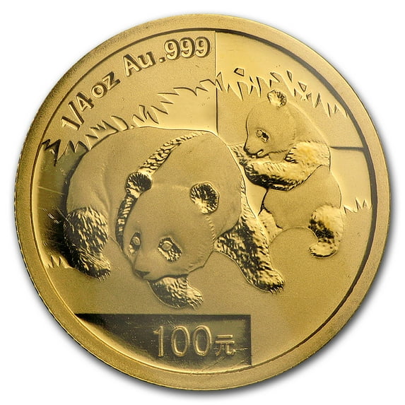 2008 China 1/4 oz Gold Panda BU (Sealed)
