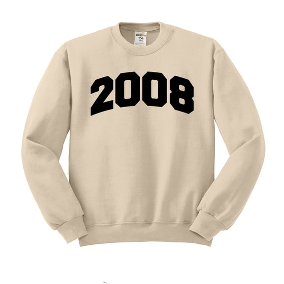 2008 College Style Sweatshirt Unisex X-Large Sand