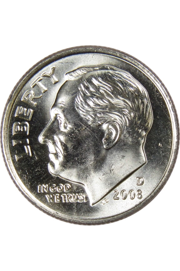 2008 D Roosevelt Dime BU Uncirculated Mint State 10c US Coin Collectible