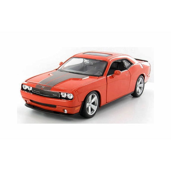 2008 Dodge Challenger SRT8 Hard Top w/ Sunroof, Orange - Maisto 31280OR - 1/24 Scale
