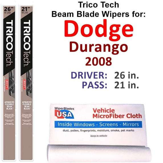 2008 Dodge Durango Beam Blade Wipers (Set of 2)