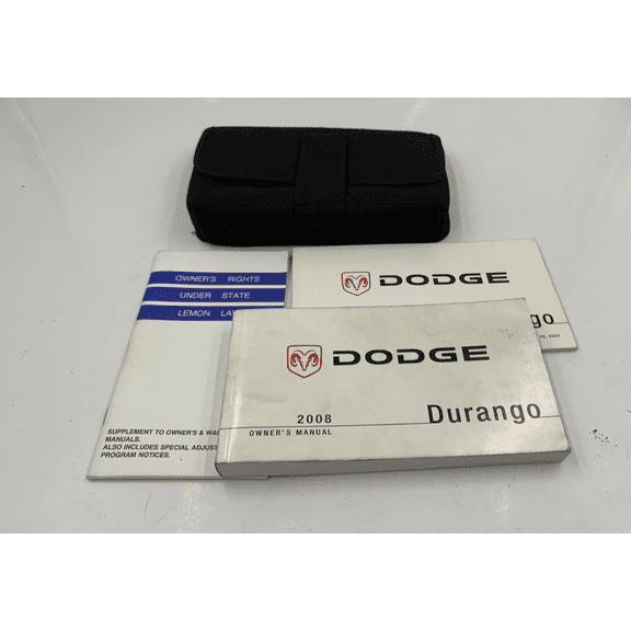 2008 Dodge Durango Owners Manual Handbook with Case OEM I03B10020