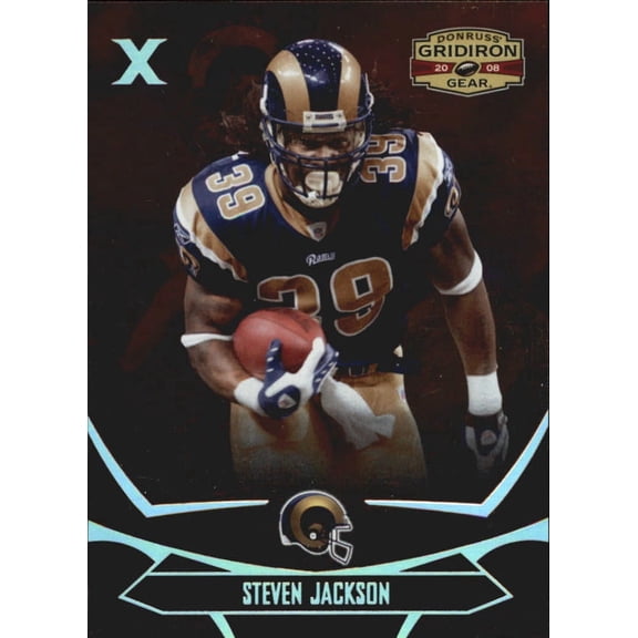2008 Donruss Gridiron Gear Silver Holofoil X's #90 Steven Jackson /250 NFL Football Trading Card