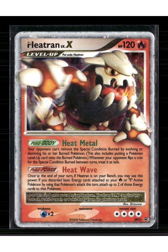 2008 EX Holon Phantoms Heatran LV.X Holo Black Star Promo #DP31