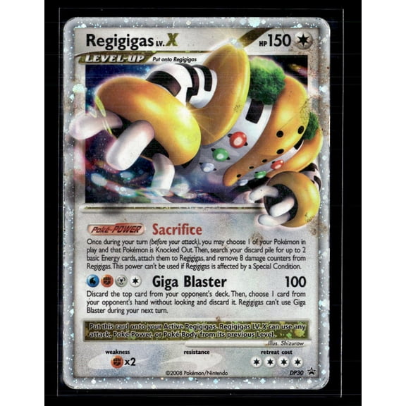 2008 EX Legend Maker Regigigas LV.X Holo Black Star Promo #DP30