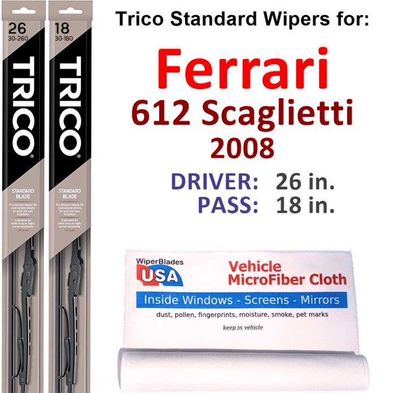 2008 Ferrari 612 Scaglietti Wiper Blades (Set of 2)