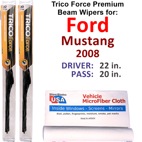 2008 Ford Mustang GT Performance Beam Wipers (Set of 2)