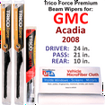 thumbnail image 1 of 2008 GMC Acadia Performance Beam Wipers (Set of 3) w/Rear Wiper, 1 of 3